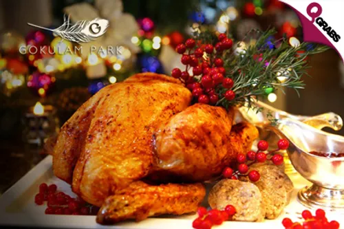 For QR34 Child/QR69 Adult Enjoy a Festive Dinner Buffet OR for QR388 Celebrate with a Takeaway Roast Turkey and Cranberry Sauce! (Up to QR777 Value)
